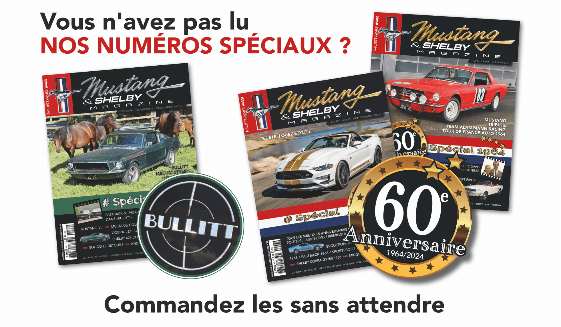 Bannière Mustang et Shelby