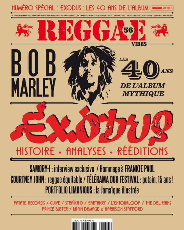 Couverture Reggae Vibes numéro 56